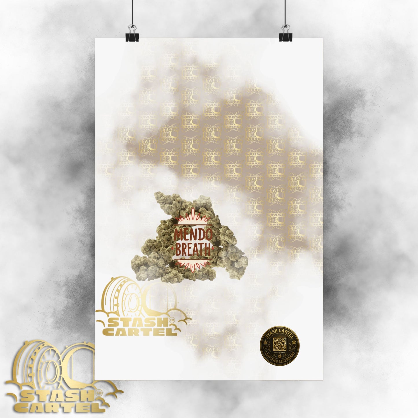 🌲💨 Mendo Breath Poster – Sweet Gas Wall Art with NorCal Indica Power