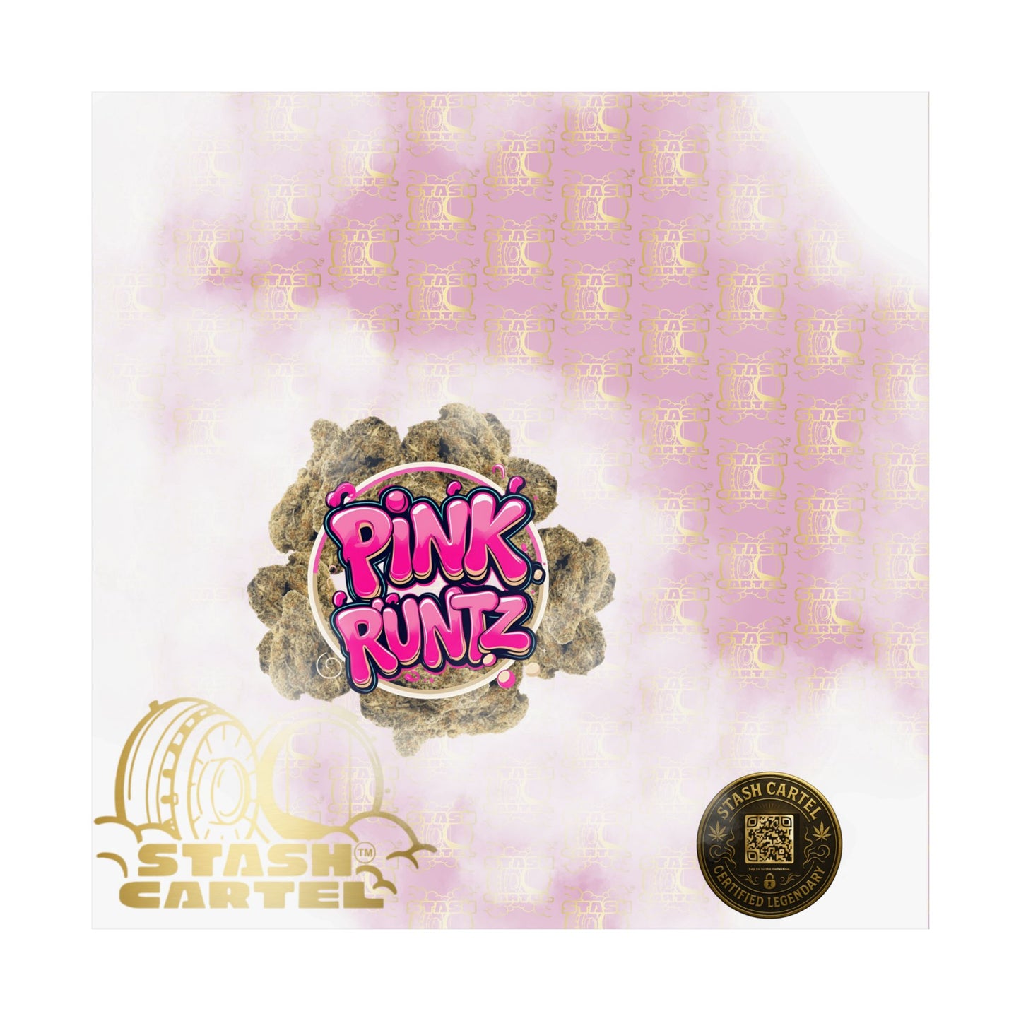🎀🍭 Pink Runtz Poster – Designer Candy Gas Wall Art with Hybrid Bliss