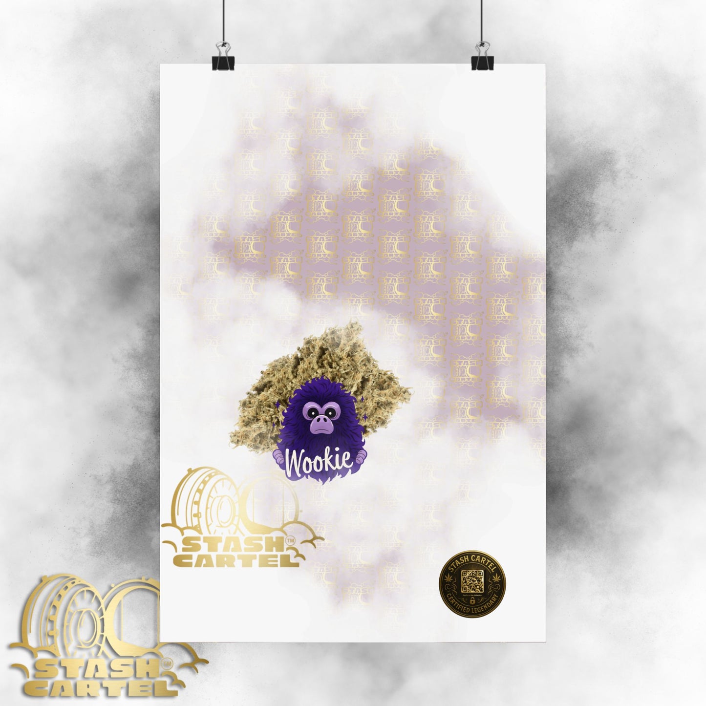 🧝‍♂️🌌 Wookie Poster – Psychedelic Funk Wall Art with Deep Indica Terps