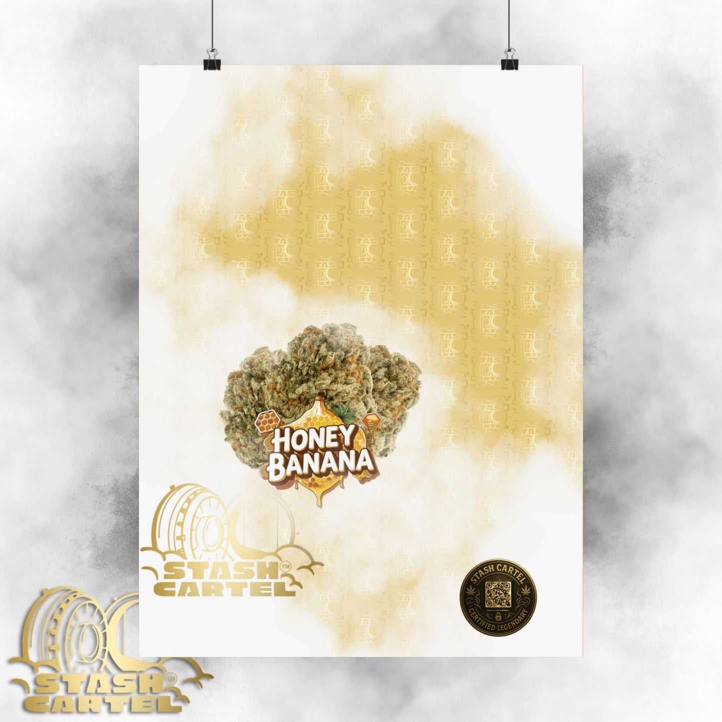 🍌🍯 "Honey Banana" Indica-Hybrid Poster – Sweet Funk & Chill Drip