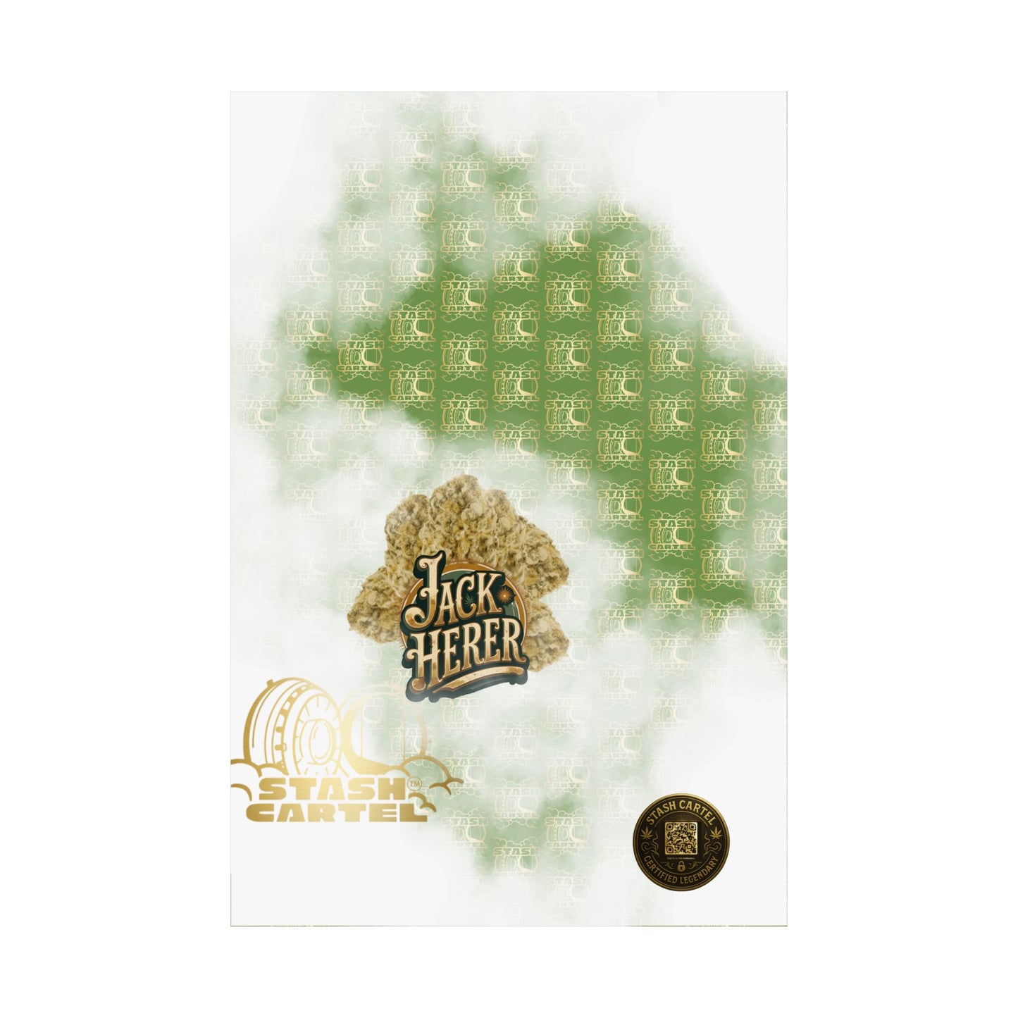 📖 "Jack Herer" Activist Sativa Energy Poster – Legacy Cannabis Art in Dank Green