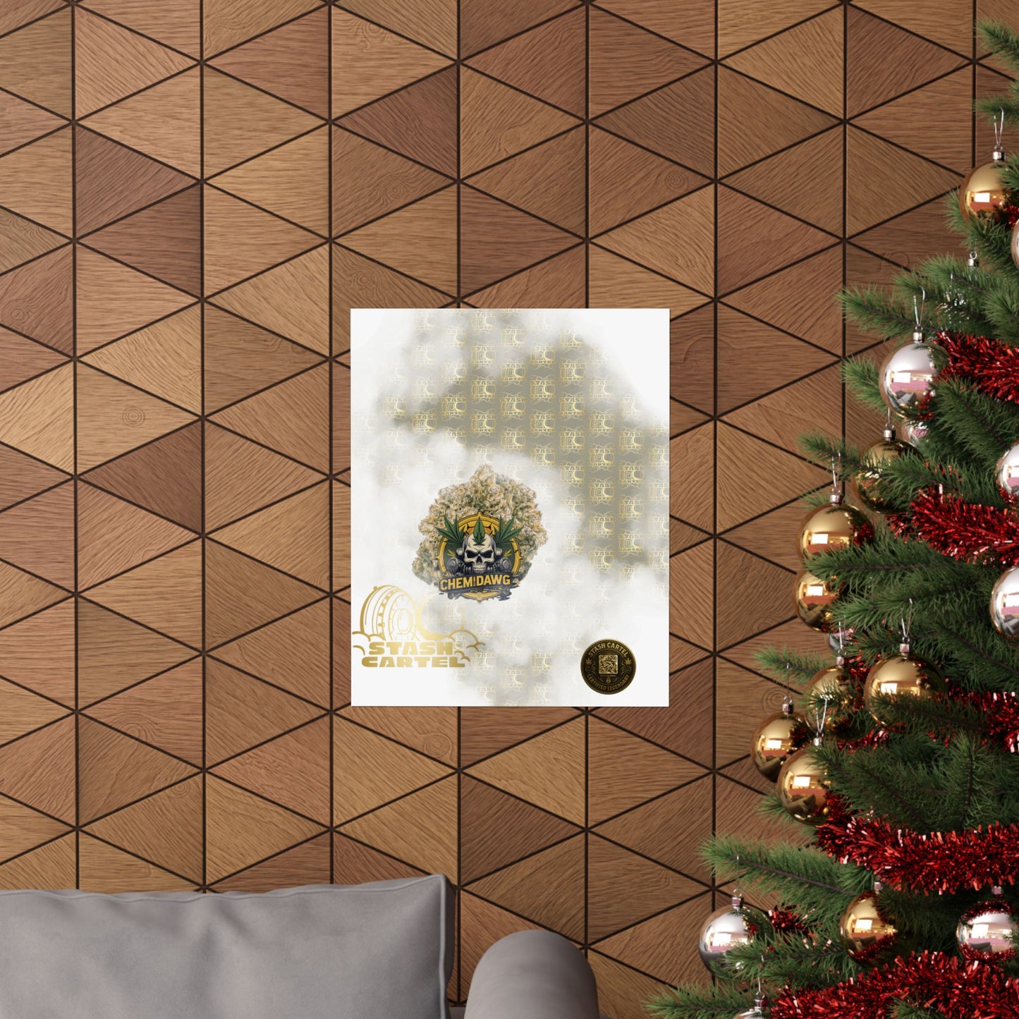 🧪⛽ Chemdawg Poster – Classic Gas Strain Wall Art with Heavy Hybrid Energy