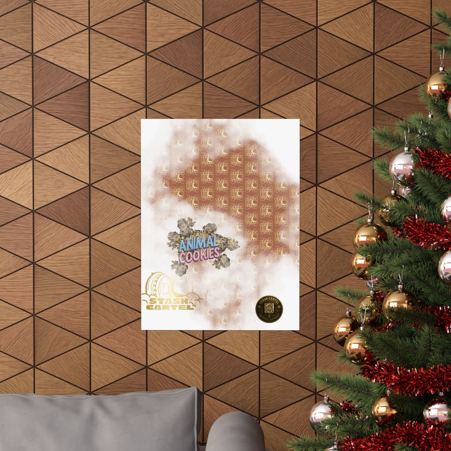 🍪🦁 Animal Cookies Poster – Dense Indica Hybrid with Dessert Sweetness & Sedative Power