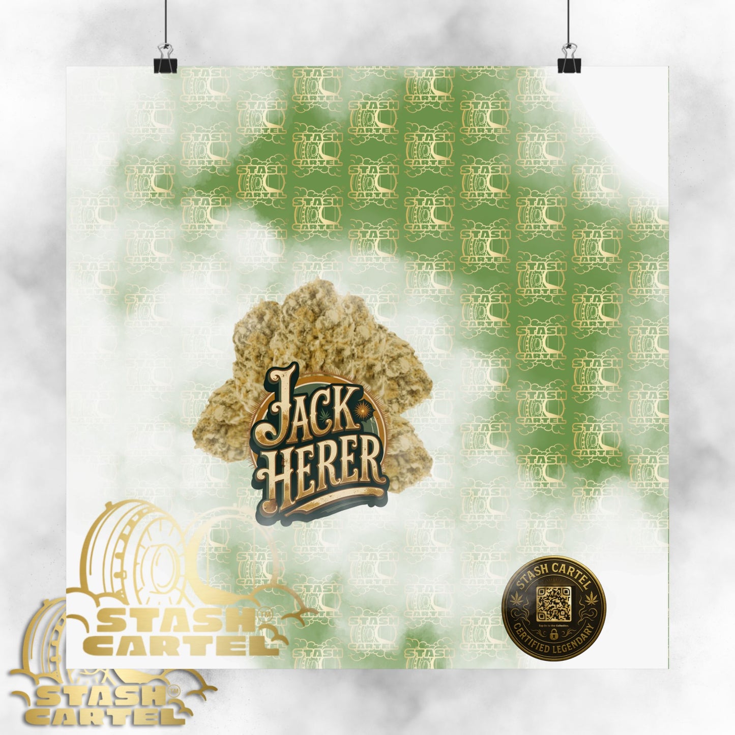 📖 "Jack Herer" Activist Sativa Energy Poster – Legacy Cannabis Art in Dank Green