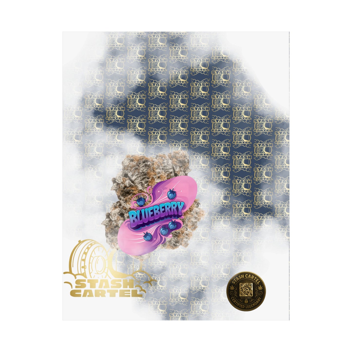 🫐🎶 Blueberry Poster – Classic Indica Poster Packed with Fruity Nostalgia