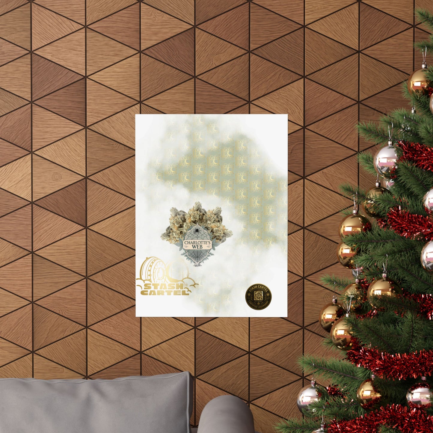 🕸️🌱 Charlotte’s Web Poster – High-CBD Wellness Wall Art with Purpose