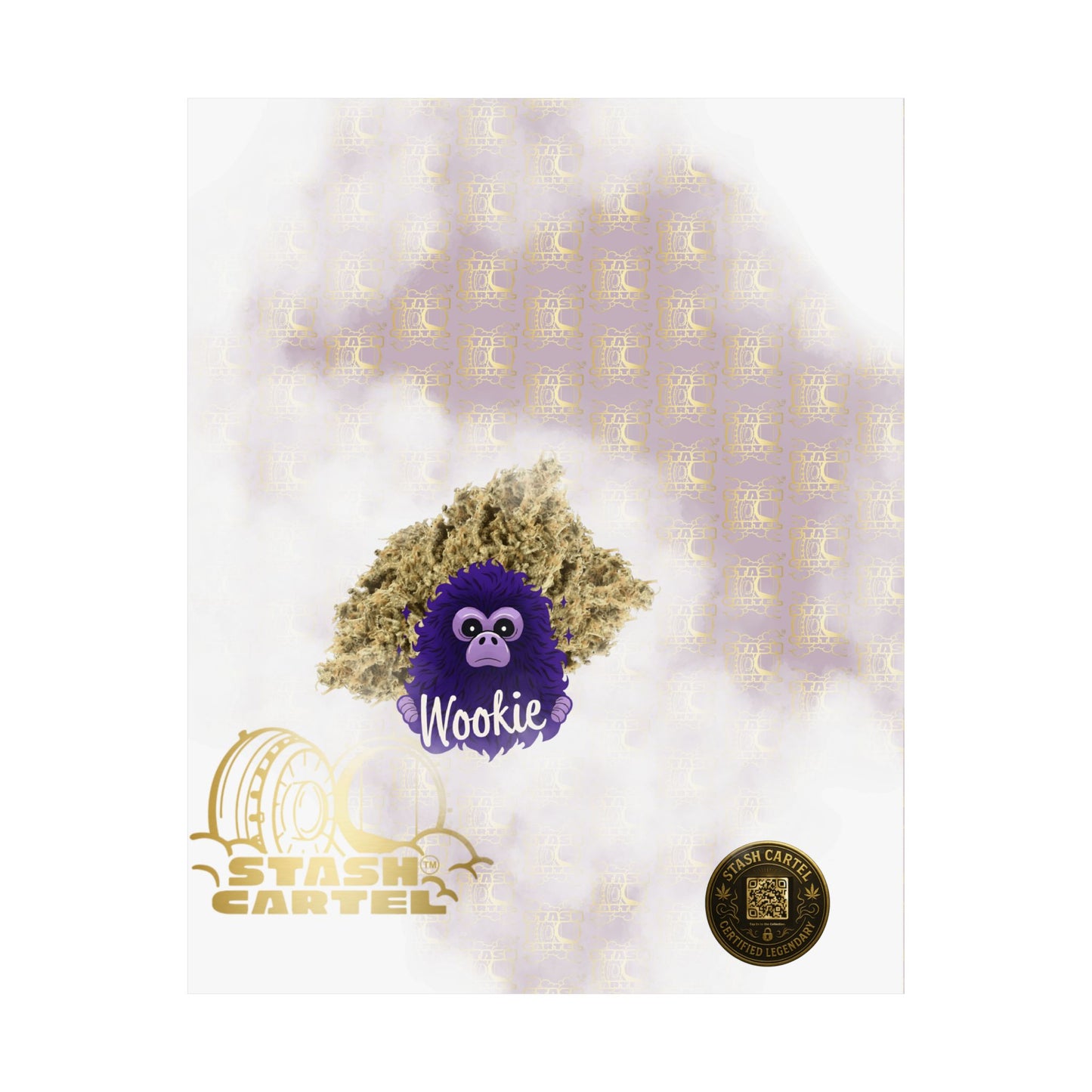 🧝‍♂️🌌 Wookie Poster – Psychedelic Funk Wall Art with Deep Indica Terps