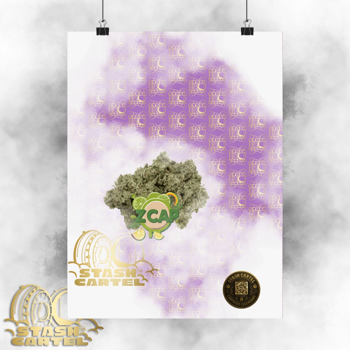 🧢🍬 Z Cap Poster – Designer Zkittlez Hybrid Wall Poster with Drippy Terps