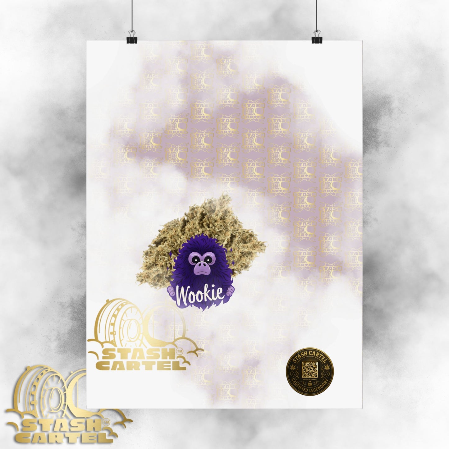 🧝‍♂️🌌 Wookie Poster – Psychedelic Funk Wall Art with Deep Indica Terps