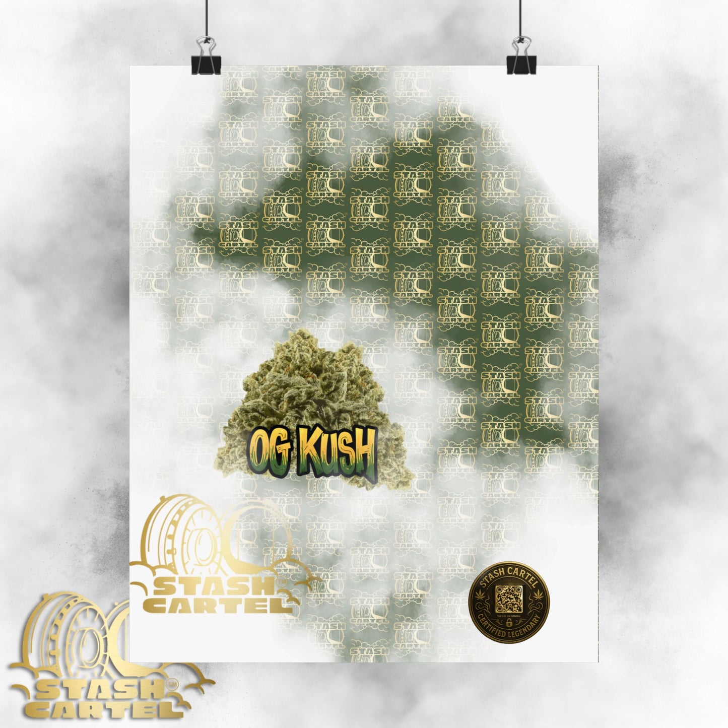 🔥 "OG Kush" Gas-Heavy Poster – West Coast Royalty Cannabis Wall Print