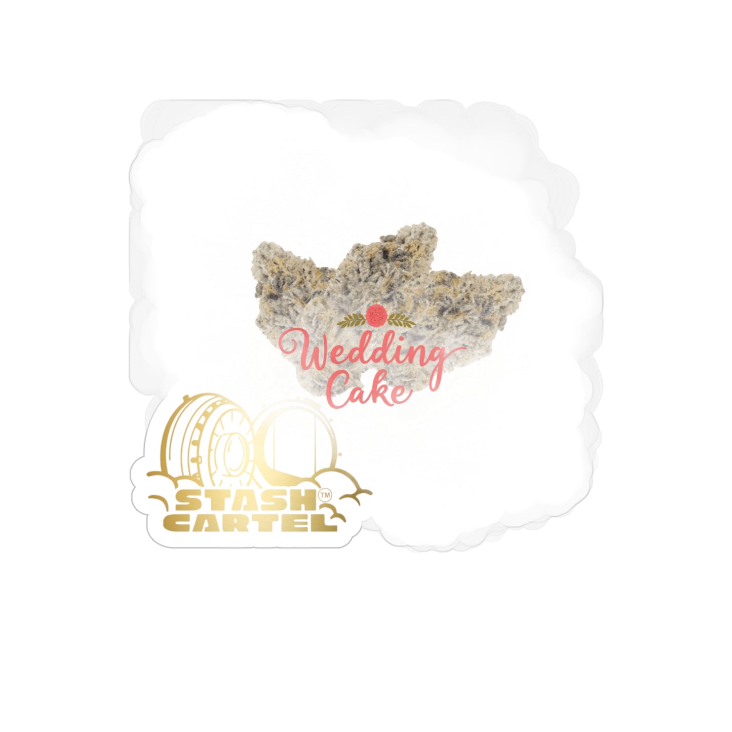 Wedding Cake Transparent Outdoor Sticker – Stoner Art Collectible