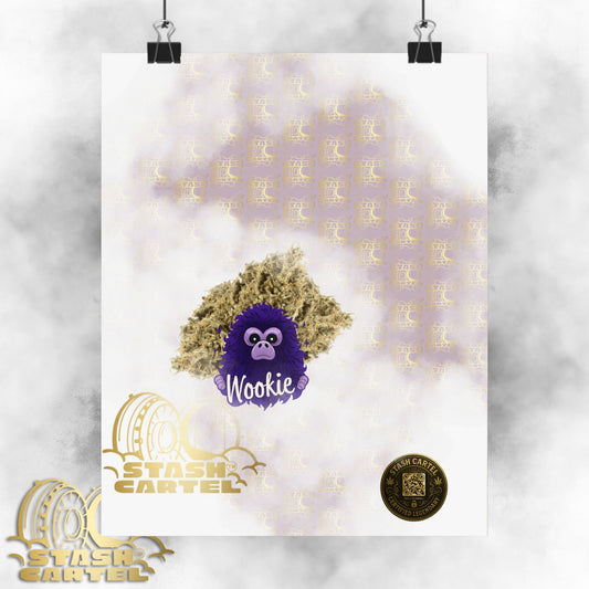🧝‍♂️🌌 Wookie Poster – Psychedelic Funk Wall Art with Deep Indica Terps
