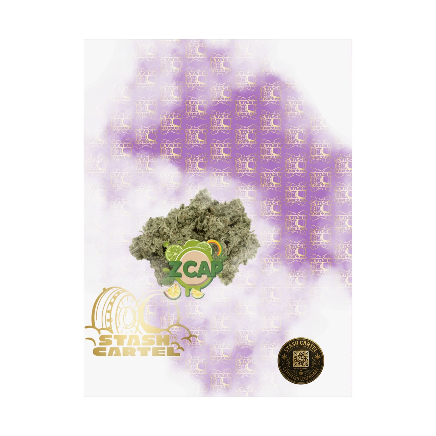 🧢🍬 Z Cap Poster – Designer Zkittlez Hybrid Wall Poster with Drippy Terps