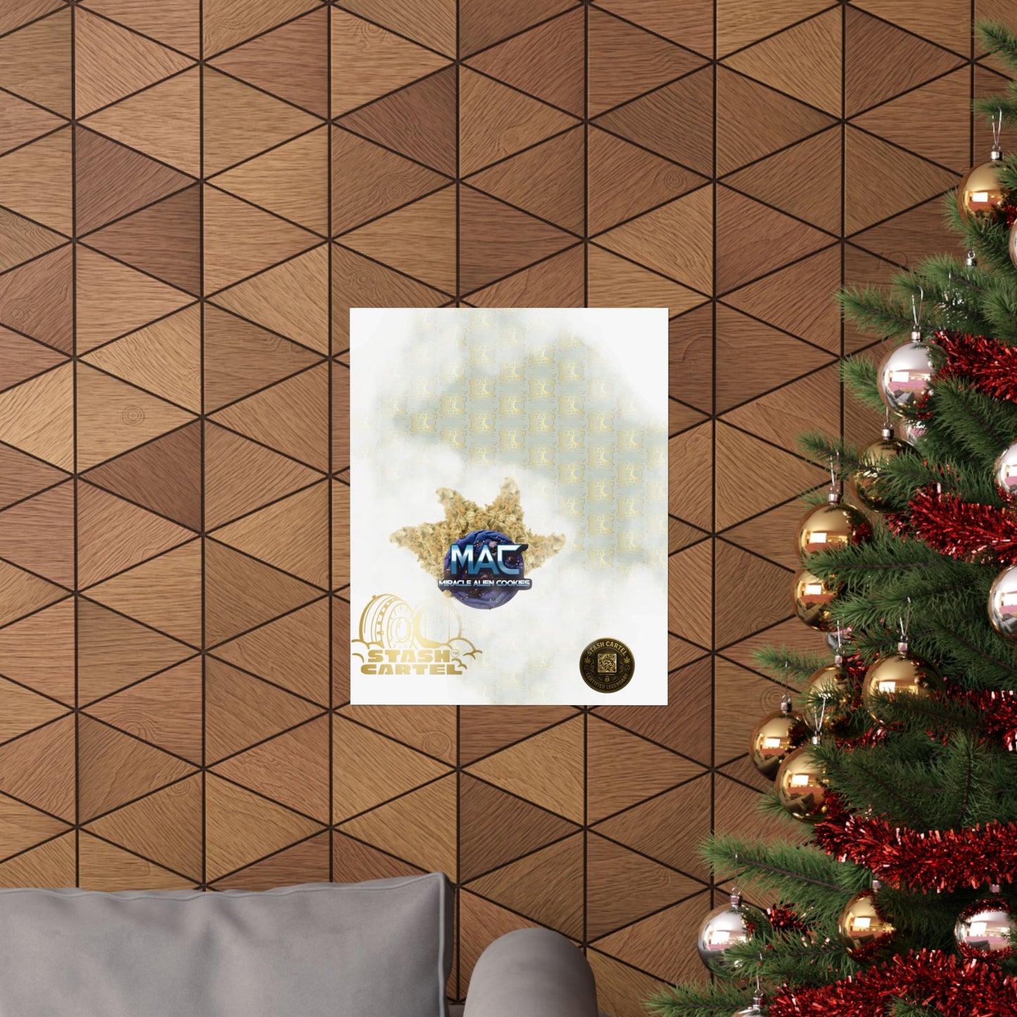 👽🍪 MAC (Miracle Alien Cookies) Poster – Cosmic Hybrid Wall Art with Designer Flavor