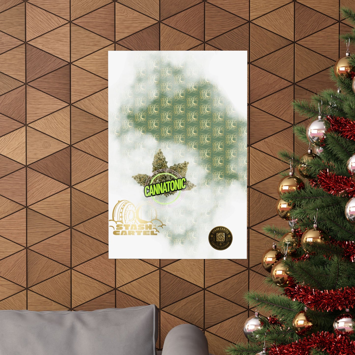 🧘‍♀️🌿 Cannatonic Poster – High-CBD Hybrid Wall Art for Calm, Clear-Headed Wellness