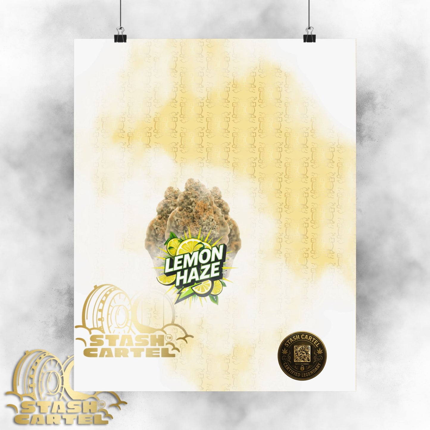 ☀️🍋 Lemon Haze Poster – Bright Citrus Sativa Poster for Focus & Clarity