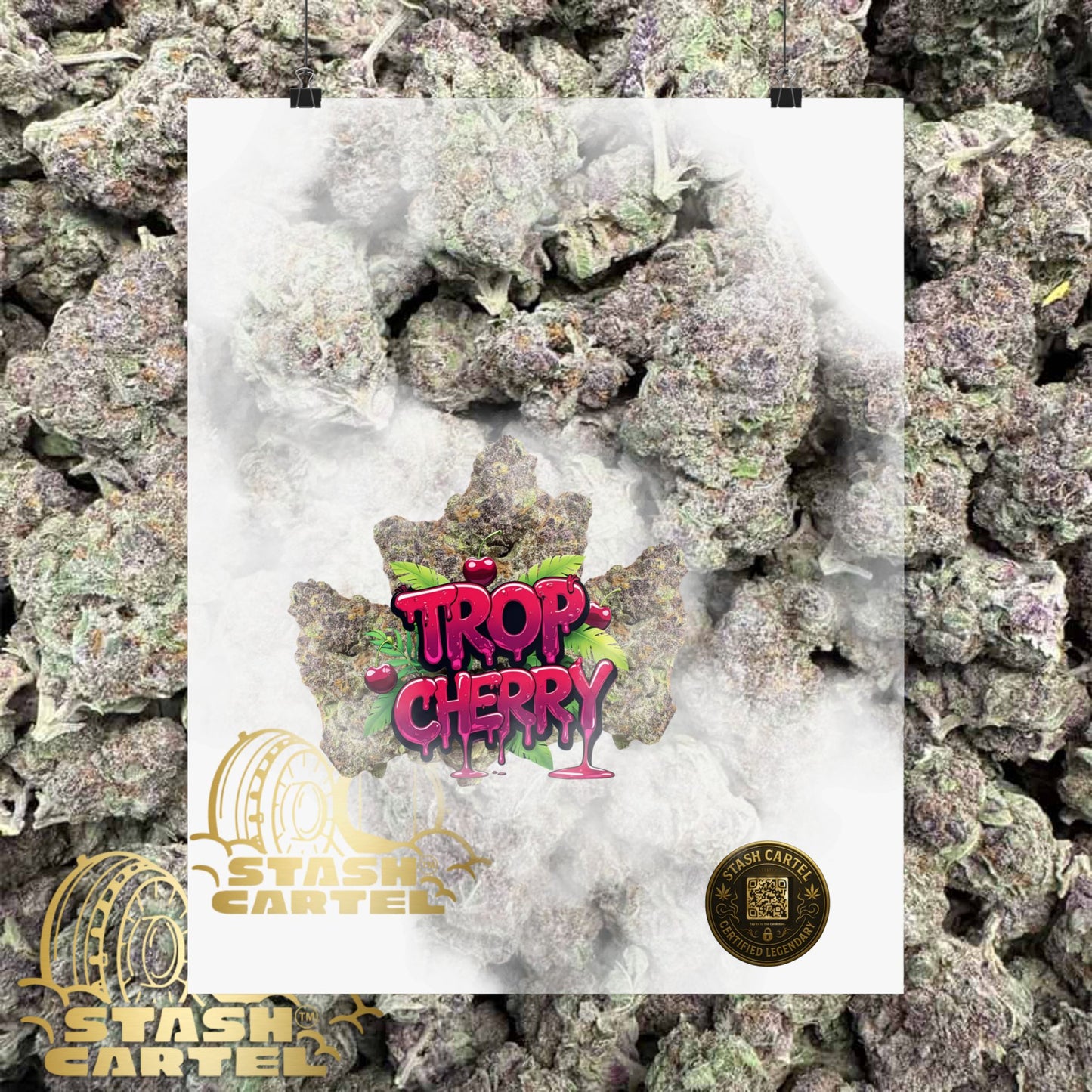 🍒⚡ Trop Cherry Poster – Sativa Poster for Sweet Energy & Focus