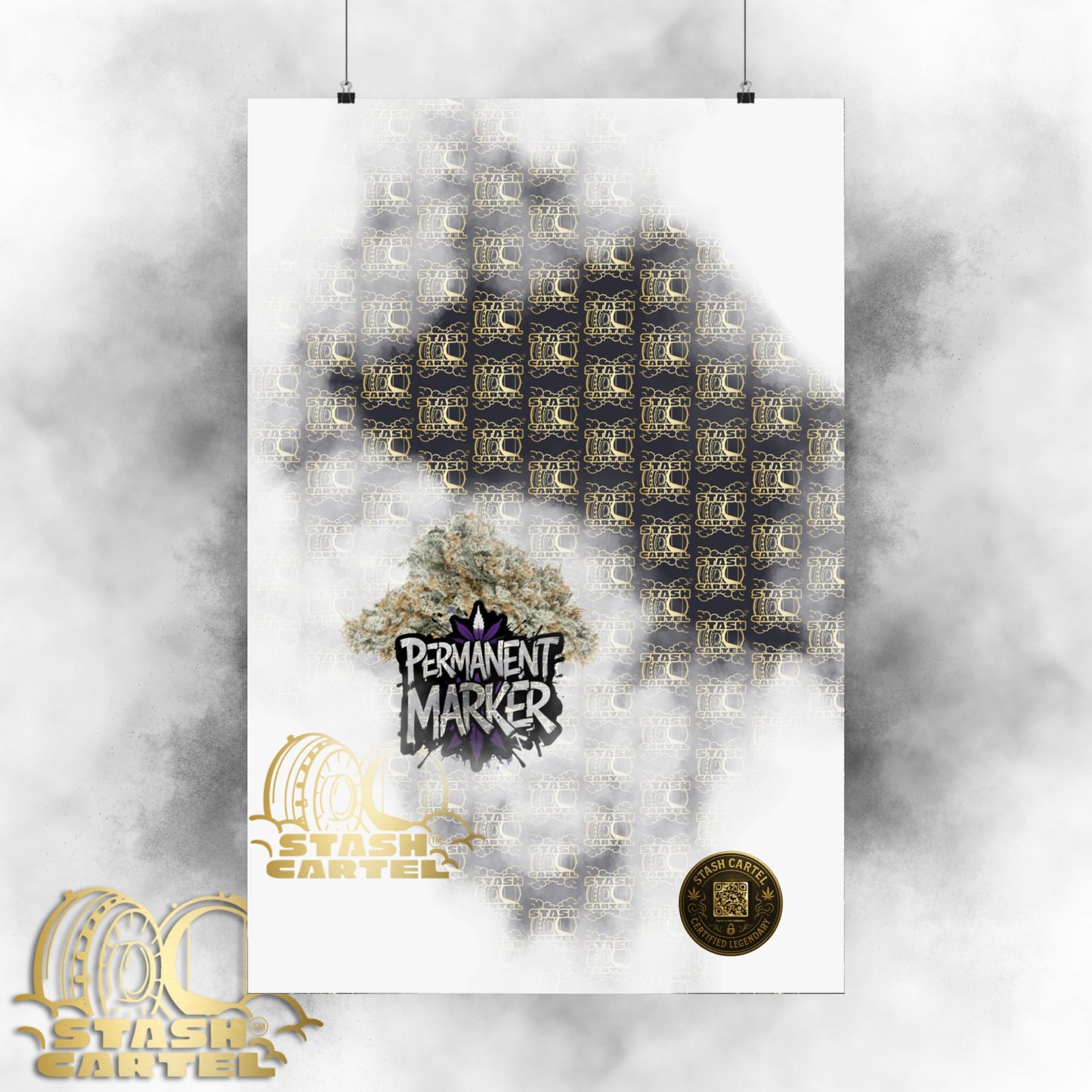 🖊️💥 Permanent Marker Poster – Loud Hybrid Wall Print with Candy Gas & Funk