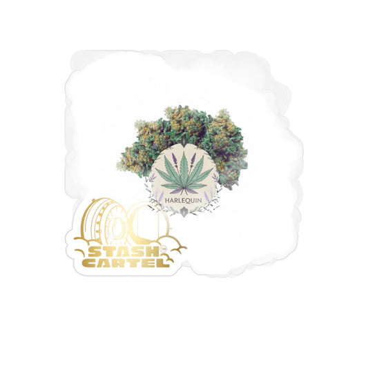 Harlequin Transparent Outdoor Sticker – Weed Culture Collectible