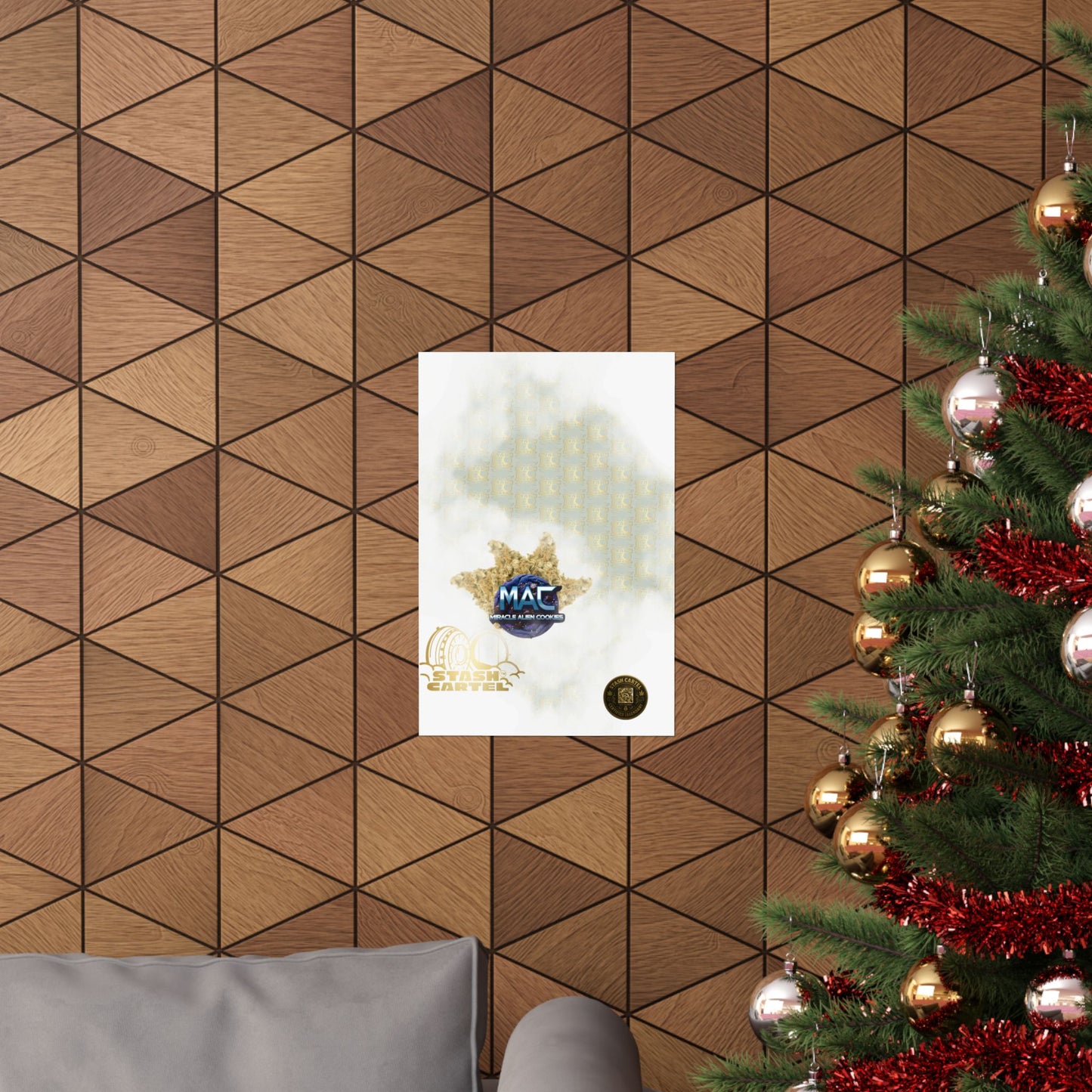 👽🍪 MAC (Miracle Alien Cookies) Poster – Cosmic Hybrid Wall Art with Designer Flavor