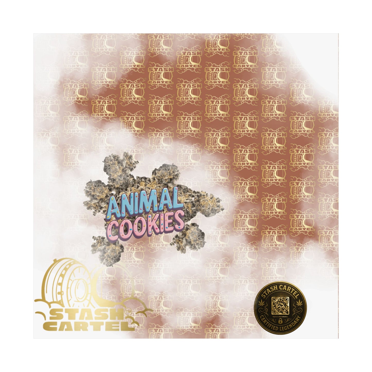 🍪🦁 Animal Cookies Poster – Dense Indica Hybrid with Dessert Sweetness & Sedative Power