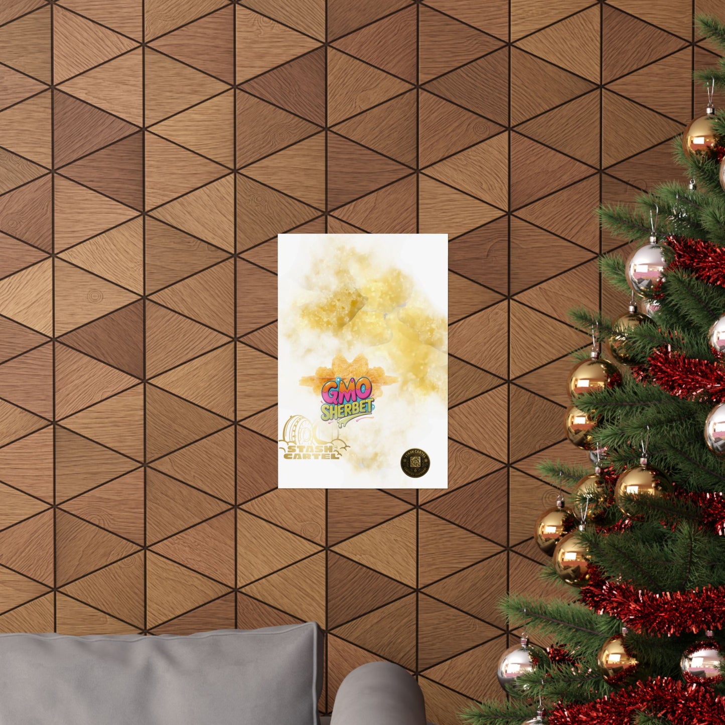 🍧 "GMO Sherbet Crumble Sugar Wax" Terp Profile Art Poster