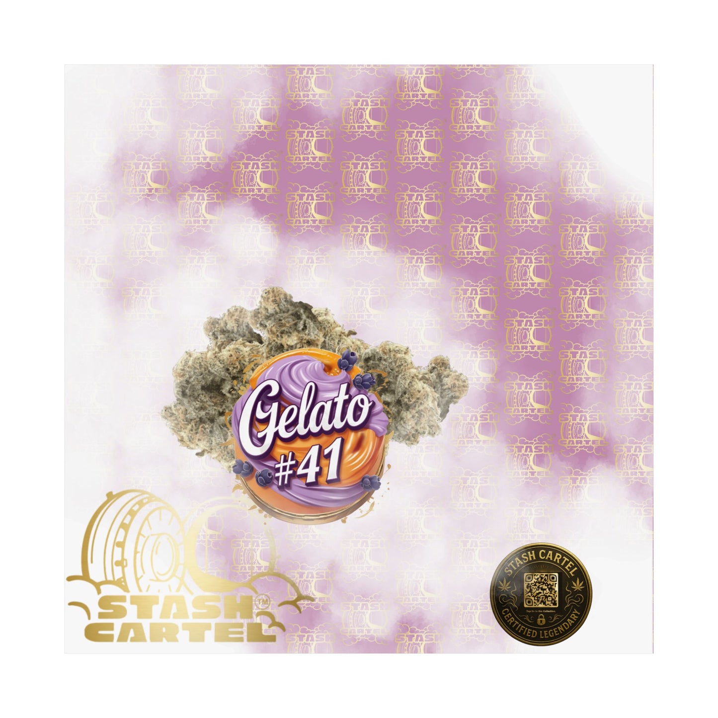 🍨👑 Gelato #41 Poster – Premium Hybrid Wall Art with Dessert Gas