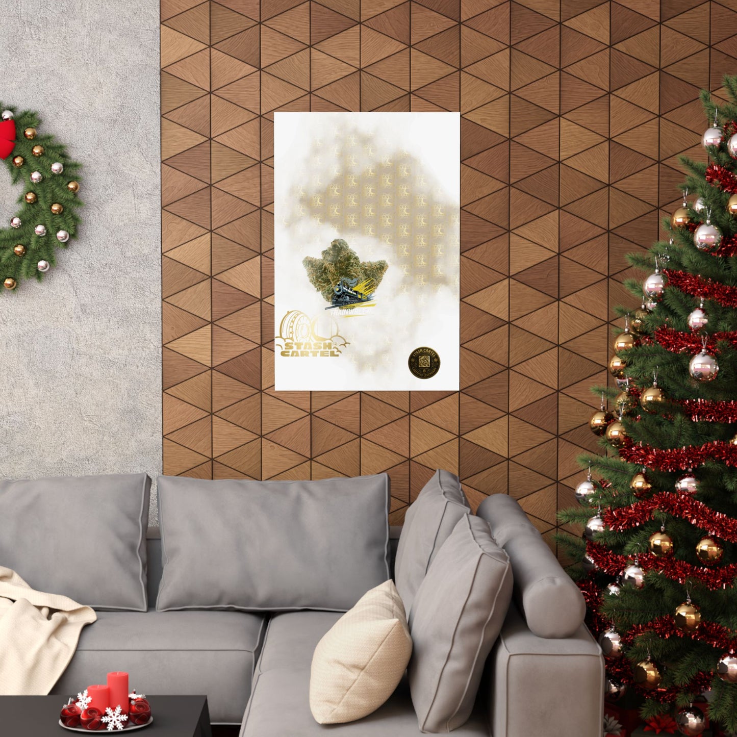 🚂⚡ Trainwreck Poster – High-Voltage Sativa Wall Art for Focus & Flow