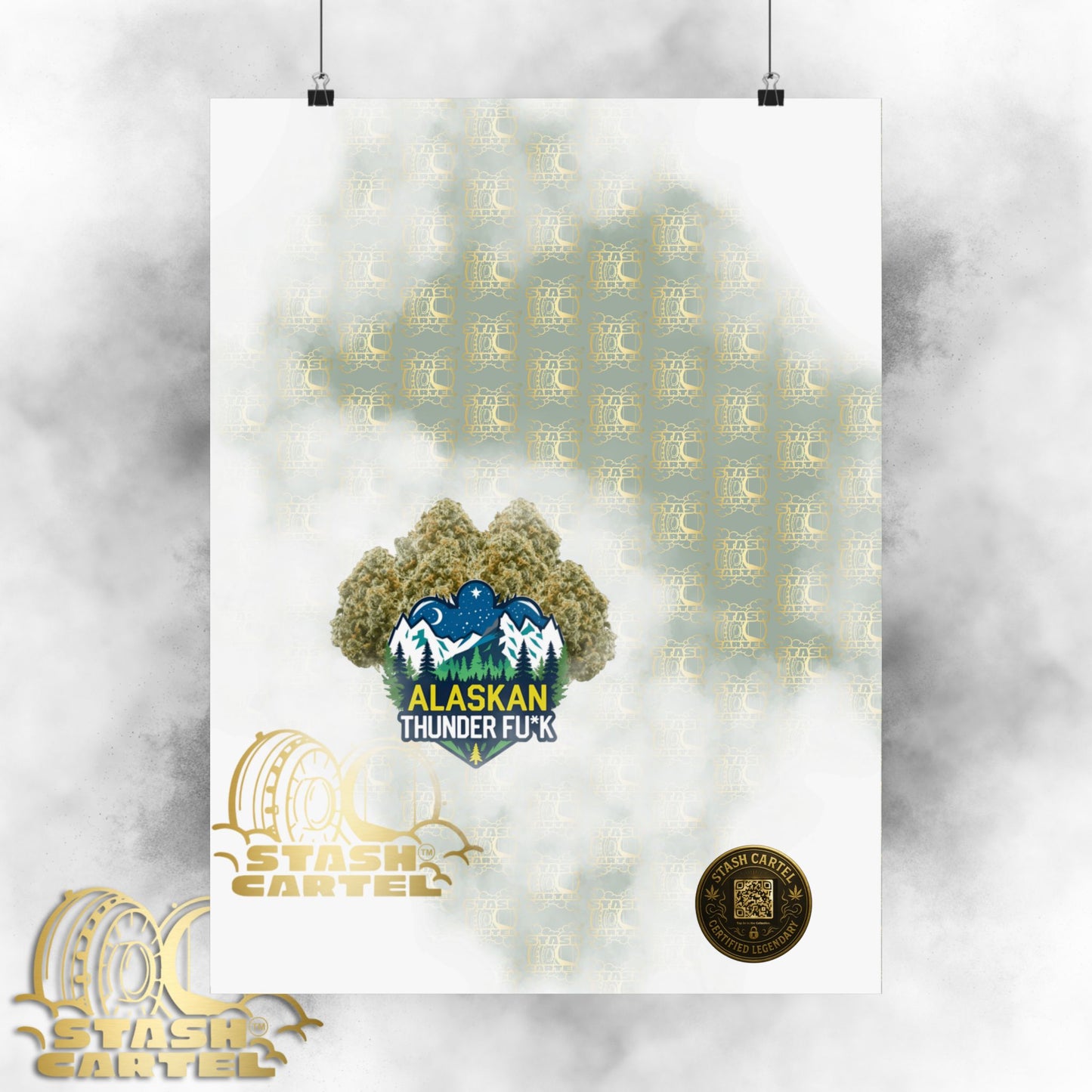 ❄️💨 Alaskan Thunder Fuck Poster – Cold Sativa Energy for Wild Minds