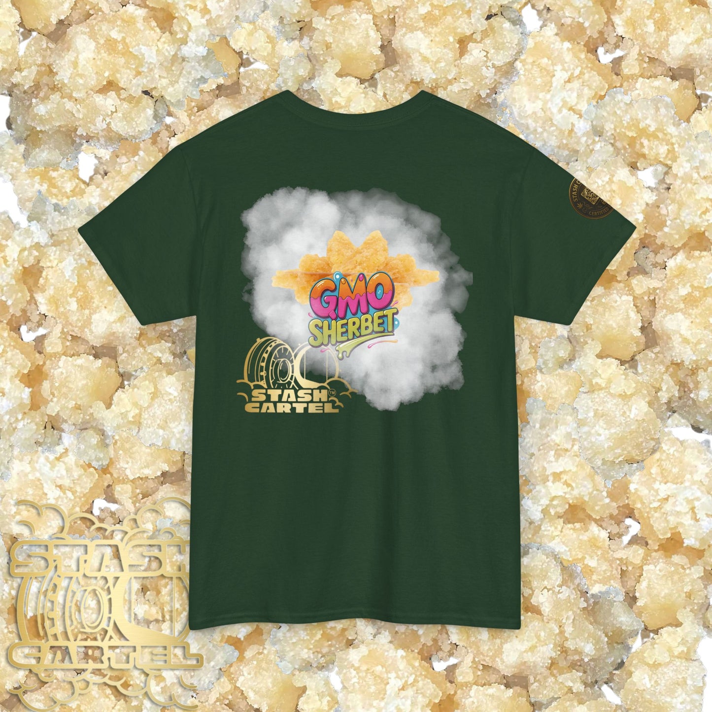 GMO Sherbet Sugar Wax Tee – Full Spectrum Drip, Loud & Creamy Unisex Heavy Cotton Tee