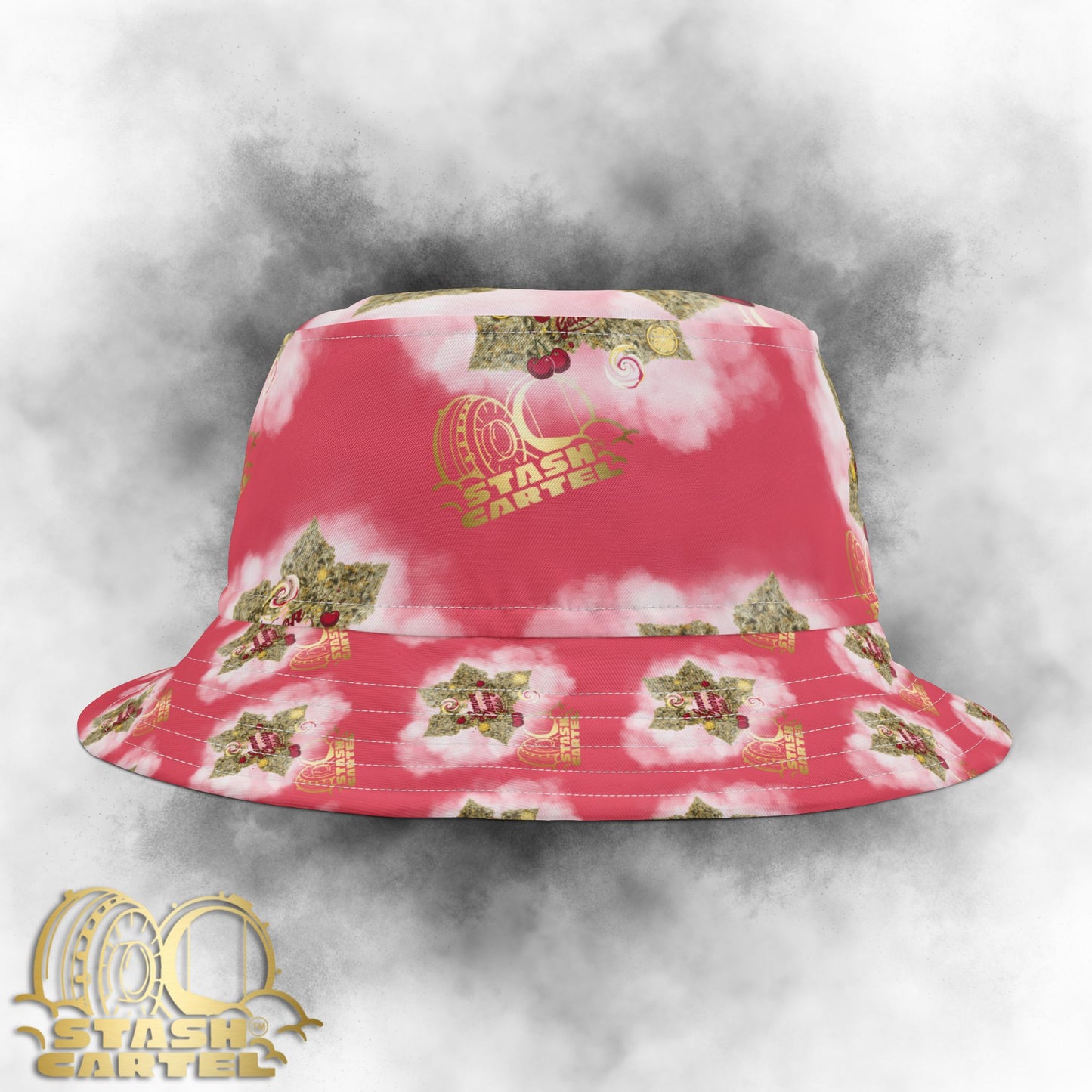 Lemon Cherry Gelato Bucket Hat – Drippy Dessert with Exotic Appeal