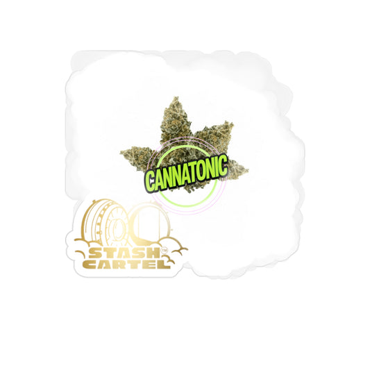 Cannatonic Transparent Outdoor Sticker – Cannabis Lifestyle Art