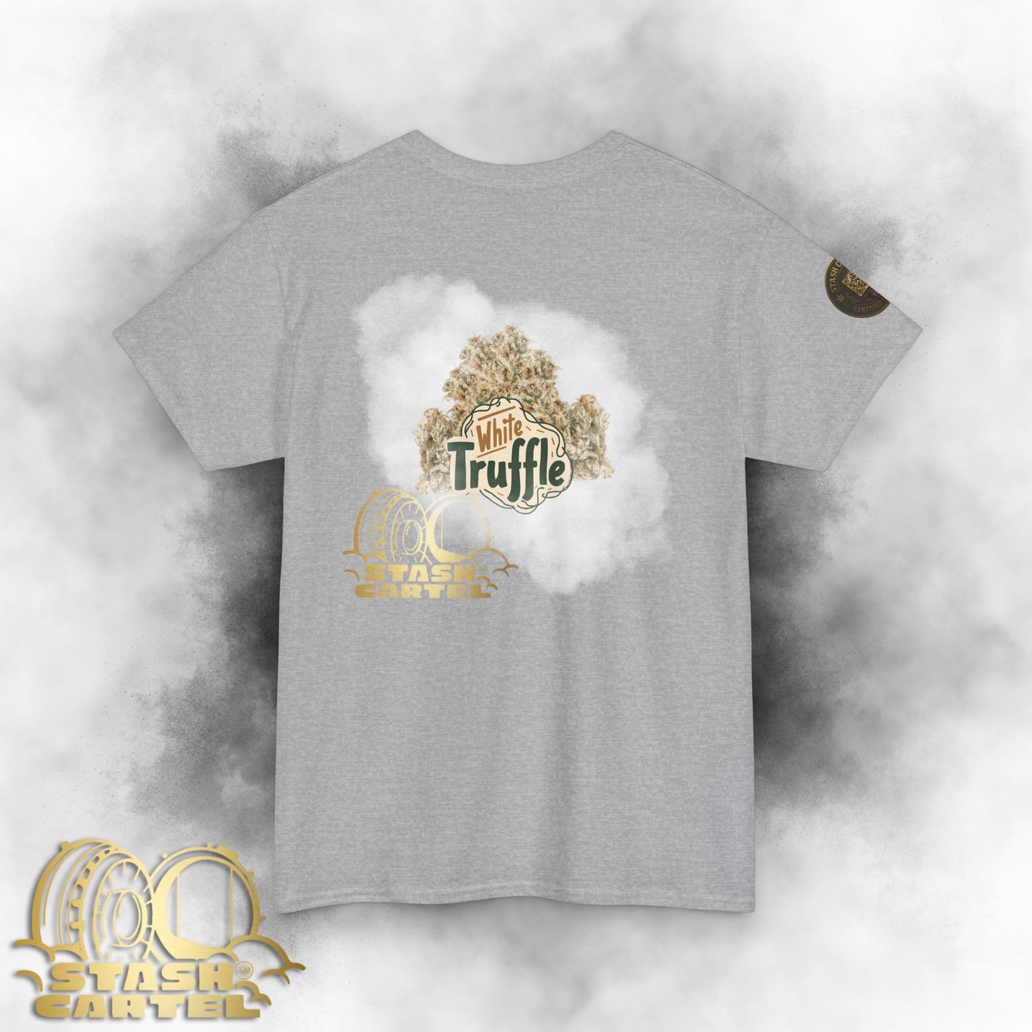 White Truffle Tee – Funky Gas Luxury Unisex Cotton Tee