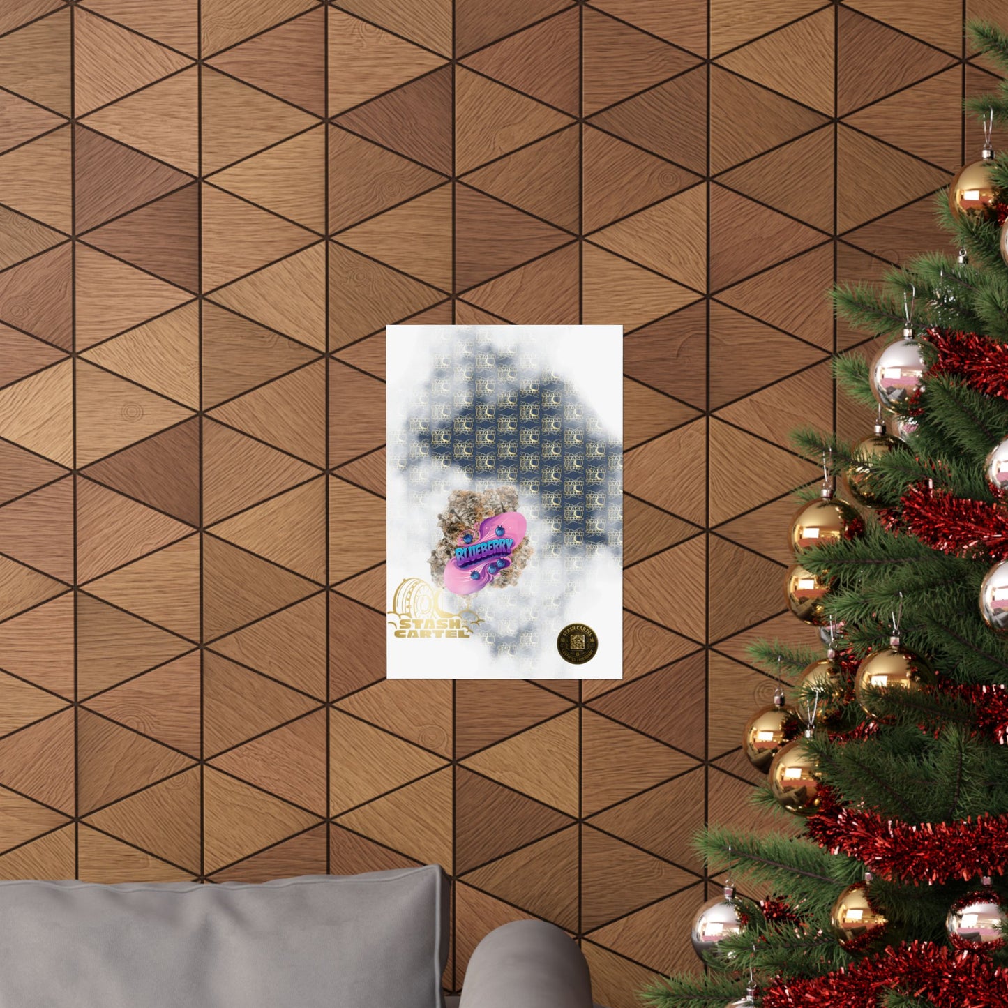 🫐🎶 Blueberry Poster – Classic Indica Poster Packed with Fruity Nostalgia