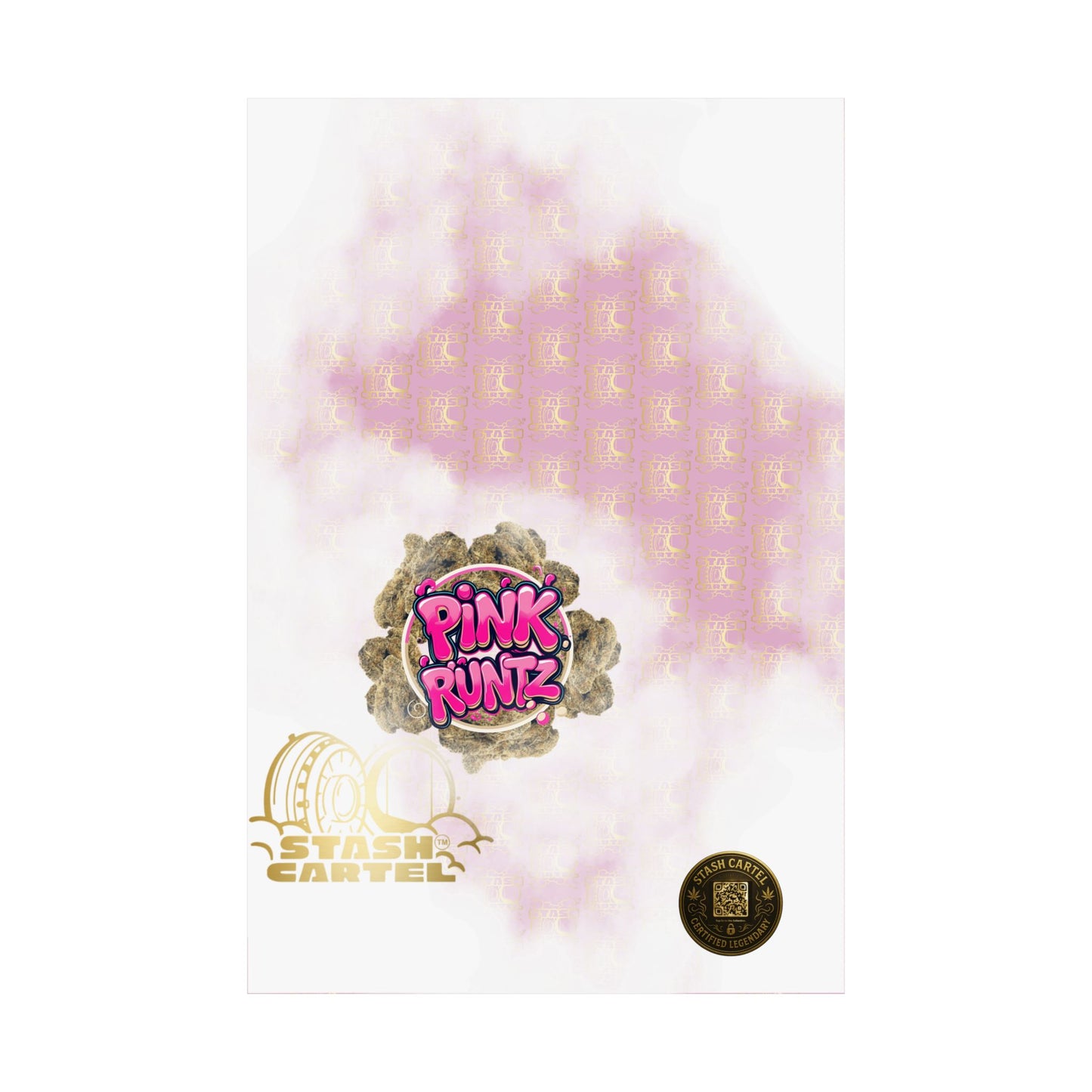🎀🍭 Pink Runtz Poster – Designer Candy Gas Wall Art with Hybrid Bliss