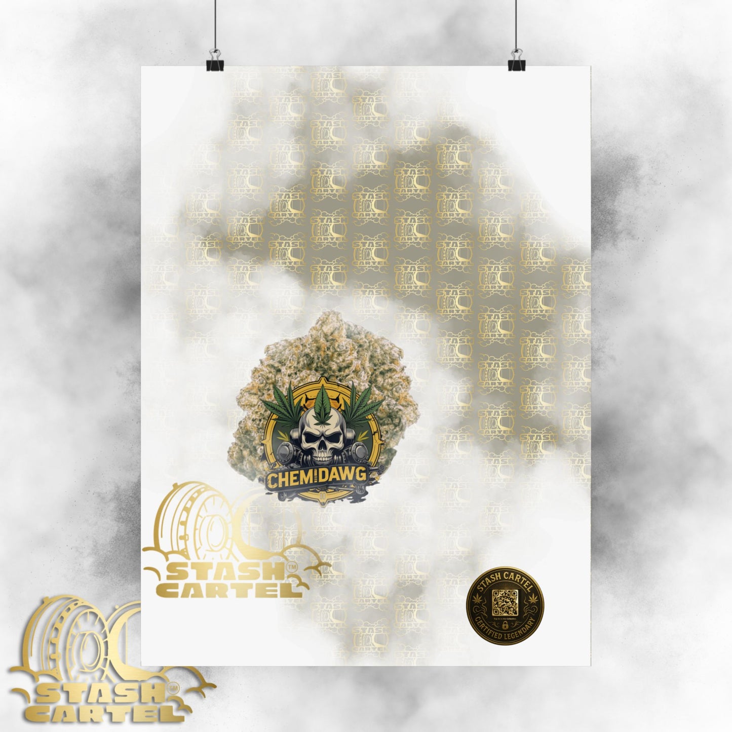 🧪⛽ Chemdawg Poster – Classic Gas Strain Wall Art with Heavy Hybrid Energy