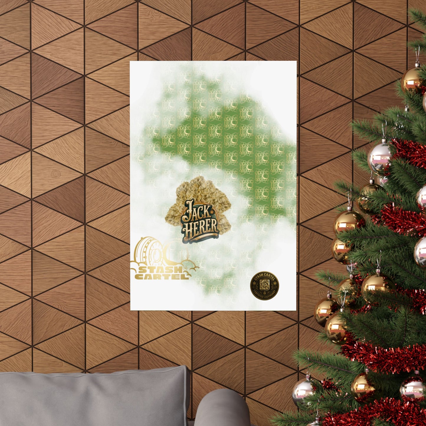 📖 "Jack Herer" Activist Sativa Energy Poster – Legacy Cannabis Art in Dank Green