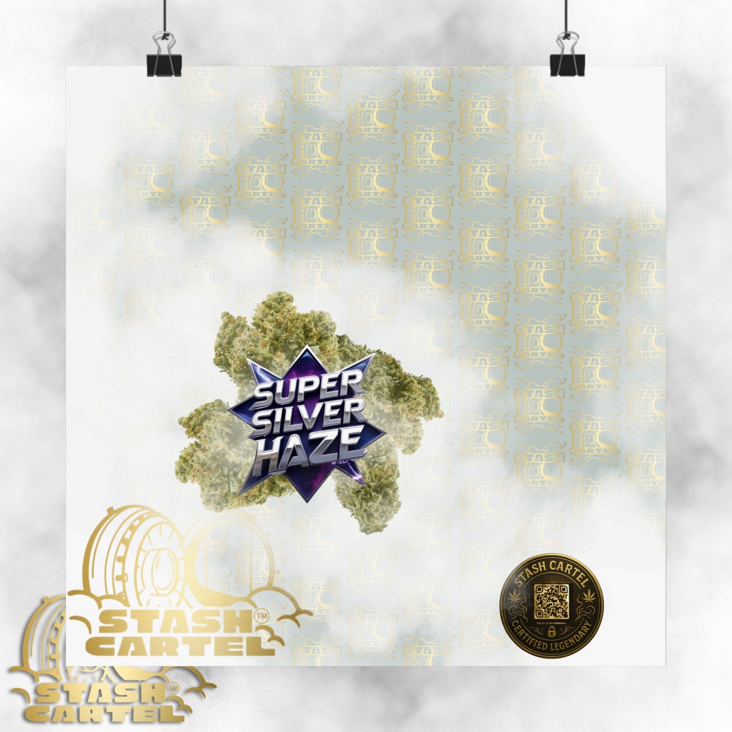 ⚡🍋 "Super Silver Haze" Sativa Poster – Legacy Citrus Spark