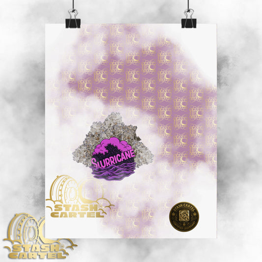 🌪️💜 Slurricane Poster – Indica Power Poster with Creamy Grape Terps