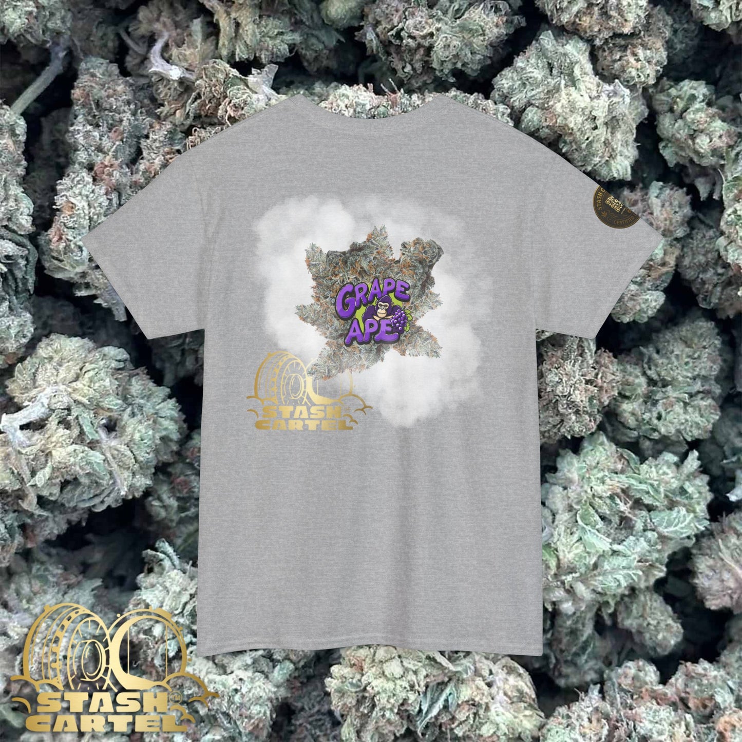 Grape Ape Tee – Purple Royalty, Sweet & Sedative Unisex Heavy Cotton Tee