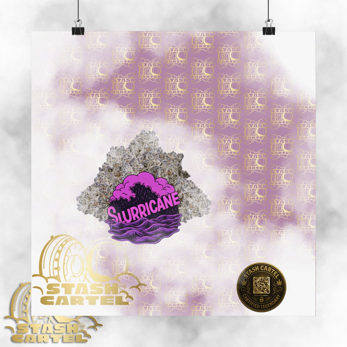 🌪️💜 Slurricane Poster – Indica Power Poster with Creamy Grape Terps