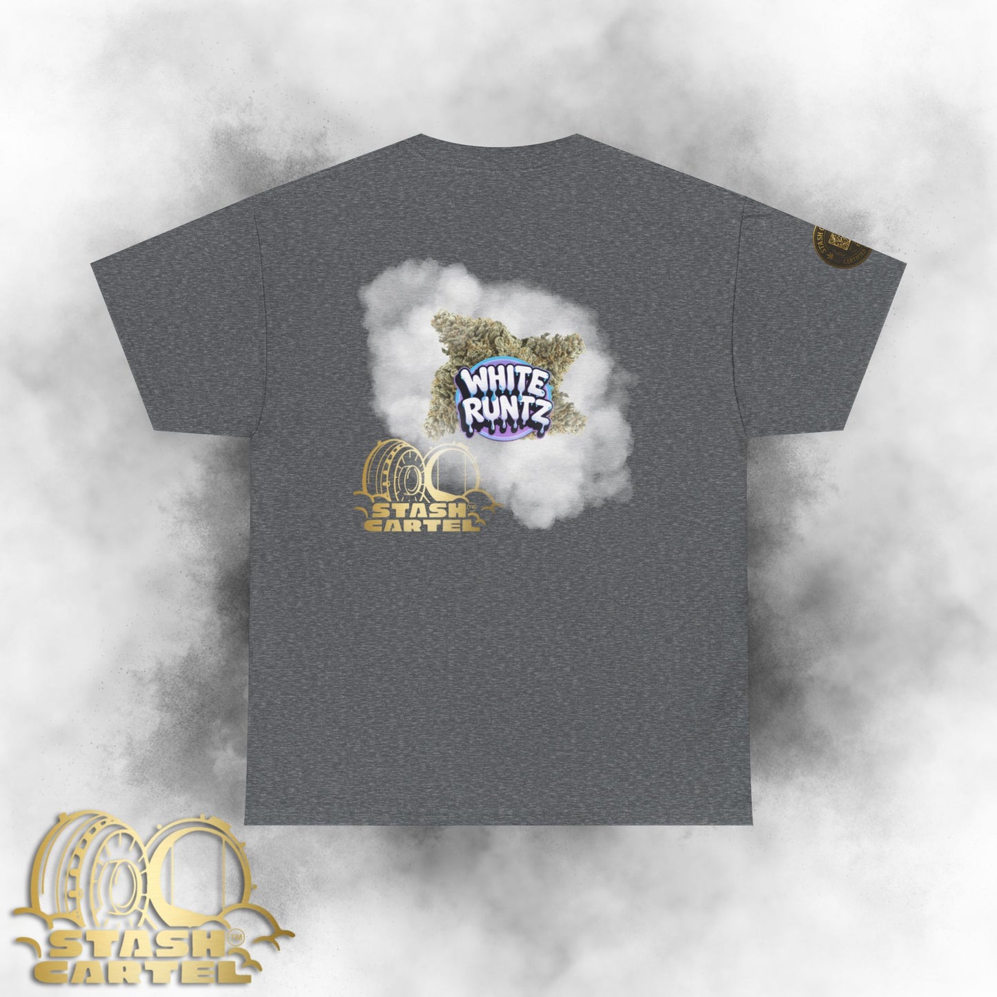 White Runtz Tee – Candy-Coated Gas King Unisex Cotton Tee