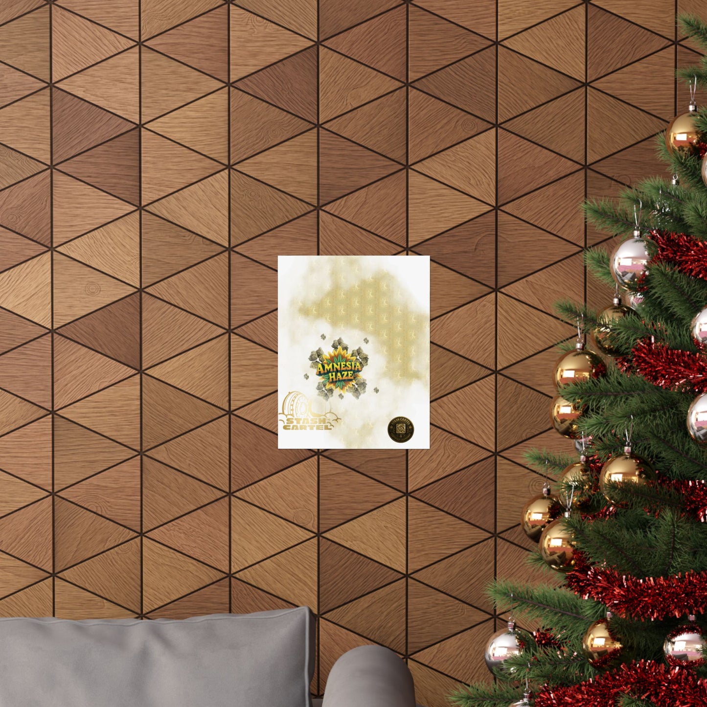 🌀🍋 Amnesia Haze Poster – Psychedelic Sativa Print for Mental Elevation