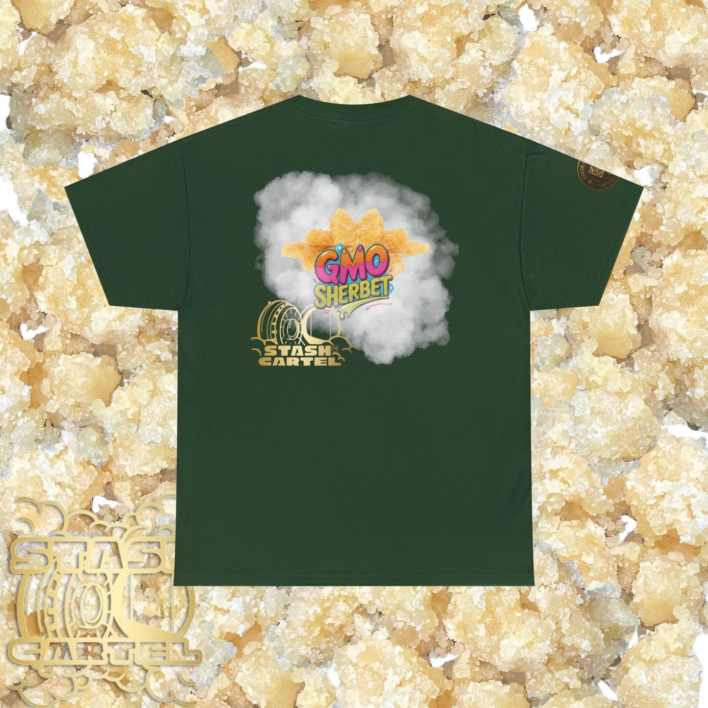 GMO Sherbet Sugar Wax Tee – Full Spectrum Drip, Loud & Creamy Unisex Heavy Cotton Tee