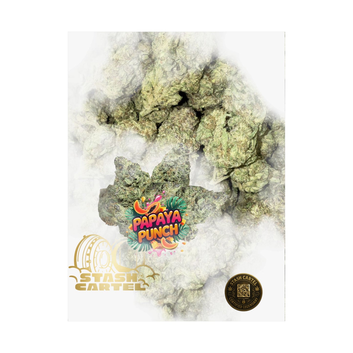 🍹🌺 Papaya Punch Poster – Sunset Indica Poster for Chill & Flavor