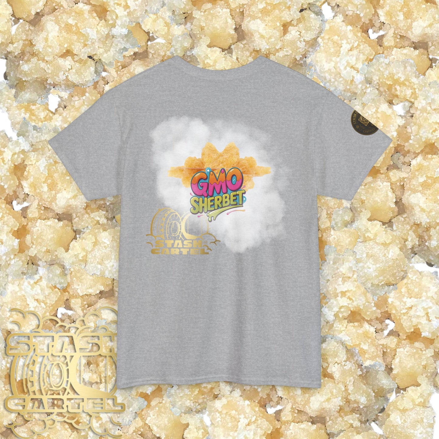 GMO Sherbet Sugar Wax Tee – Full Spectrum Drip, Loud & Creamy Unisex Heavy Cotton Tee