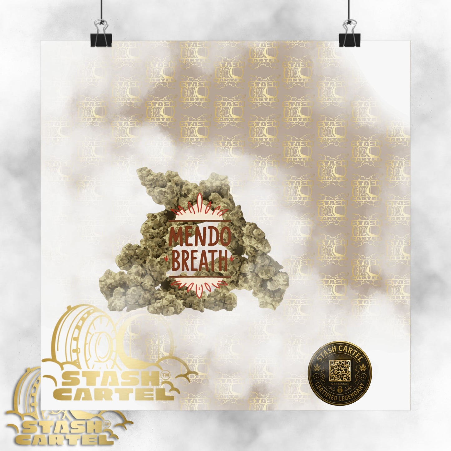 🌲💨 Mendo Breath Poster – Sweet Gas Wall Art with NorCal Indica Power