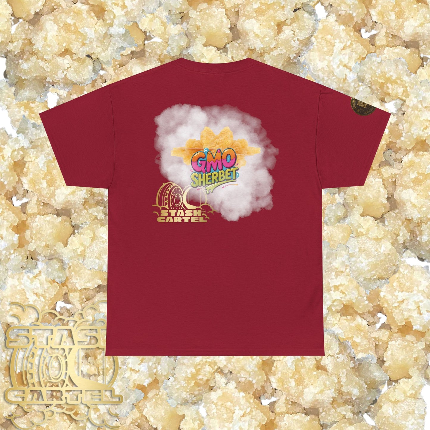 GMO Sherbet Sugar Wax Tee – Full Spectrum Drip, Loud & Creamy Unisex Heavy Cotton Tee