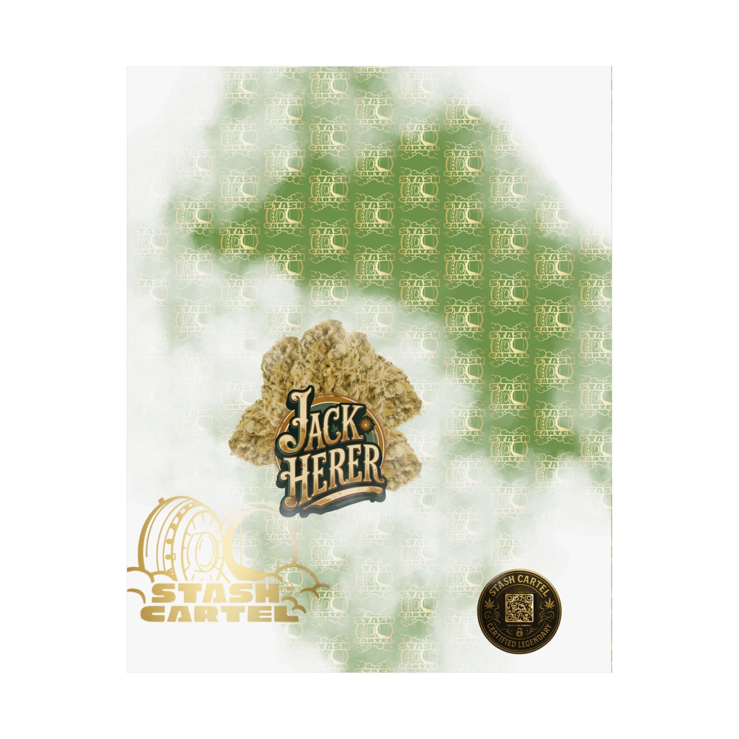 📖 "Jack Herer" Activist Sativa Energy Poster – Legacy Cannabis Art in Dank Green