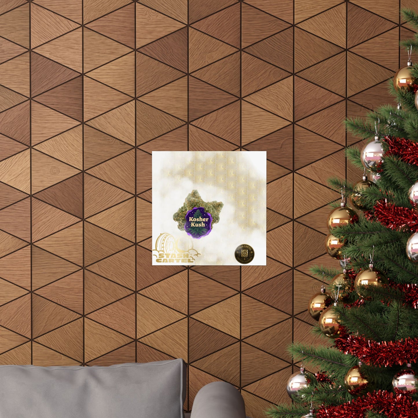 ✡️🌿 Kosher Kush Poster – Sacred Indica Poster with Award-Winning Gas